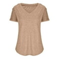 thumbnail image 4 of Birdeem Débardeurs à Manches Cap pour Femmes T-Shirt Décontracté Coupe Ample Chandails de Base, 4 of 6