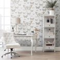 thumbnail image 3 of Home Fare Button Touffeté Chaise de Bureau Rembourrée Réglable en Beige, 3 of 11