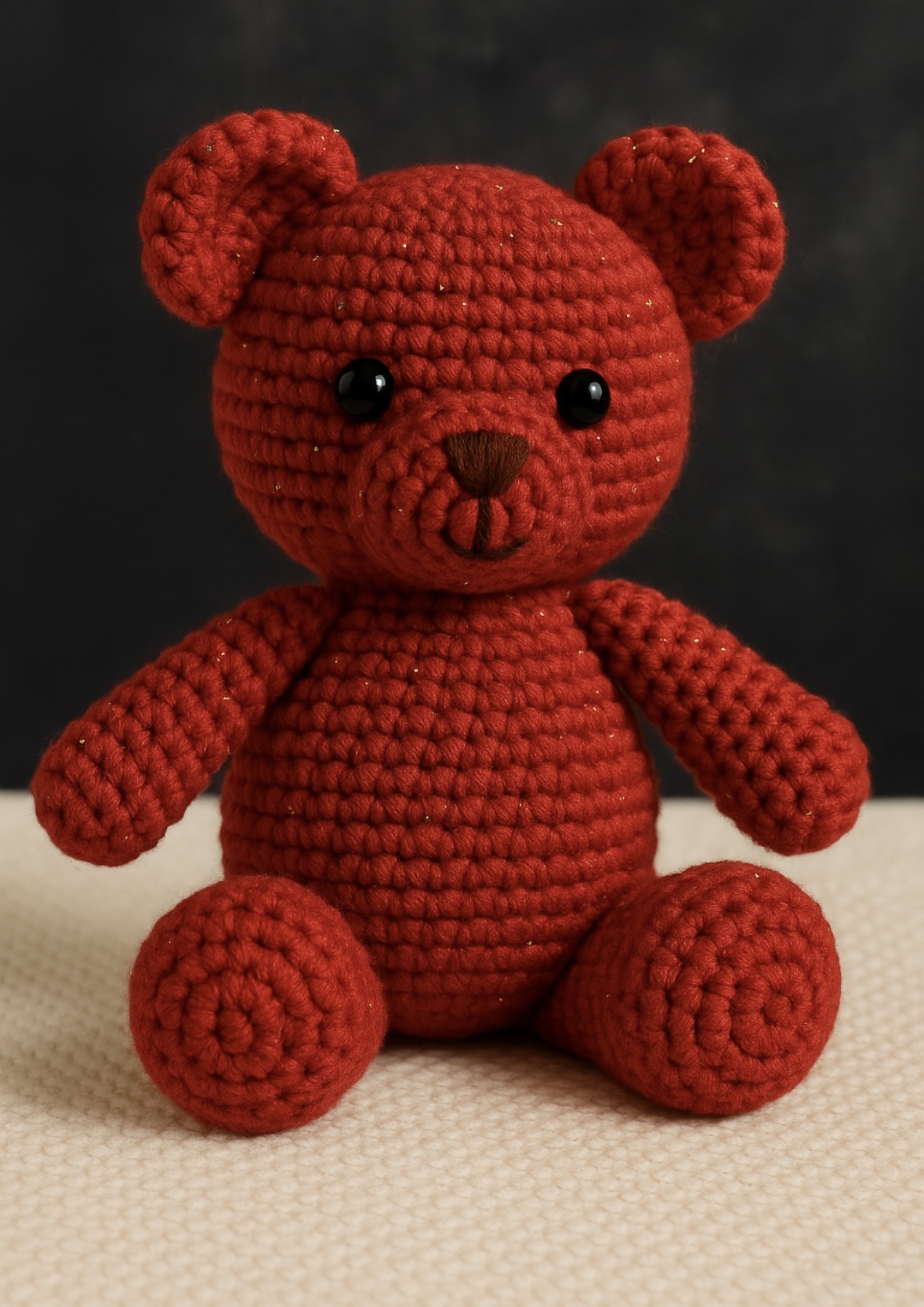 Fun Express Red Twinkle Medium Weight Acrylic Yarn - 2 Skeins