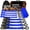 Blue, variant on Ratchet Tie Down Straps, 2340lb Break Strength, 4pc 1inch x 16FT Ratchet Strap Set with Padded Handles & Coated S Hook W/Safety Clip, Cargo Strap Tie-Down for Motorcycle, Truck (Red)