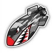 Tiger Bomb Camo War Hawk - 3" Vinyl Sticker - For Car Laptop Water Bottle Phone - Waterproof Decal