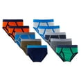 thumbnail image 4 of Toddler Boys Cotton Briefs Soft Underwear Solid Color Panties Mixcolor 5/10 Pack for 1-12T, 4 of 6