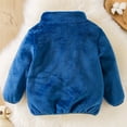 thumbnail image 5 of Povozer Unisex Cute Fleece Lined Sherpa Full-Zip Jacket Coat Winter Hoodie(Blue,5-6Y), 5 of 5