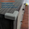 thumbnail image 3 of Sharp Edge and Furniture Safety Guards,16.2ft Protective Foam Cushion,15ft Bumper 4 Adhesive Childsafe Corners,Baby Child Proofing Foam Set and Safe for Table, Fireplace, Countertop | Gray, 3 of 7