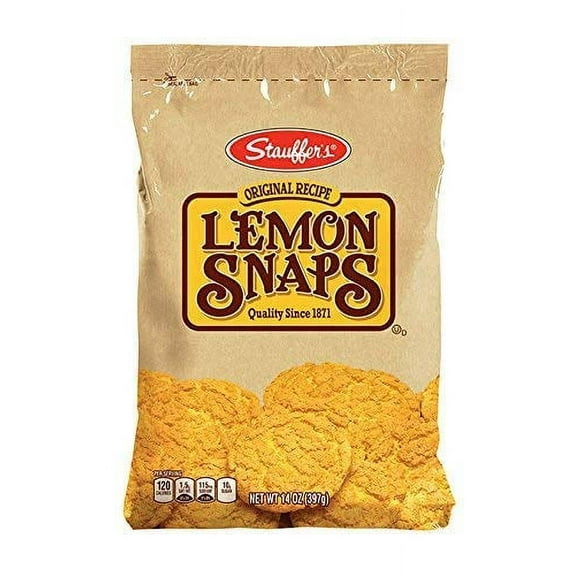 Stauffer Cookie Lemon Snaps XEF1 Original 14 Oz - PACK OF 2