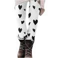 thumbnail image 3 of QATAINLAV Valentines Day Leggings for Women 2025 Fashion Heart Print Yoga Pants Casual High Waisted Stretch Tights Full Length Workout Legging Pant Multicolor XXL Birthday Gifts, 3 of 6
