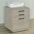 thumbnail image 2 of Loomis 3-drawer Home Office File Cabinet Whitewashed Grey, 2 of 12