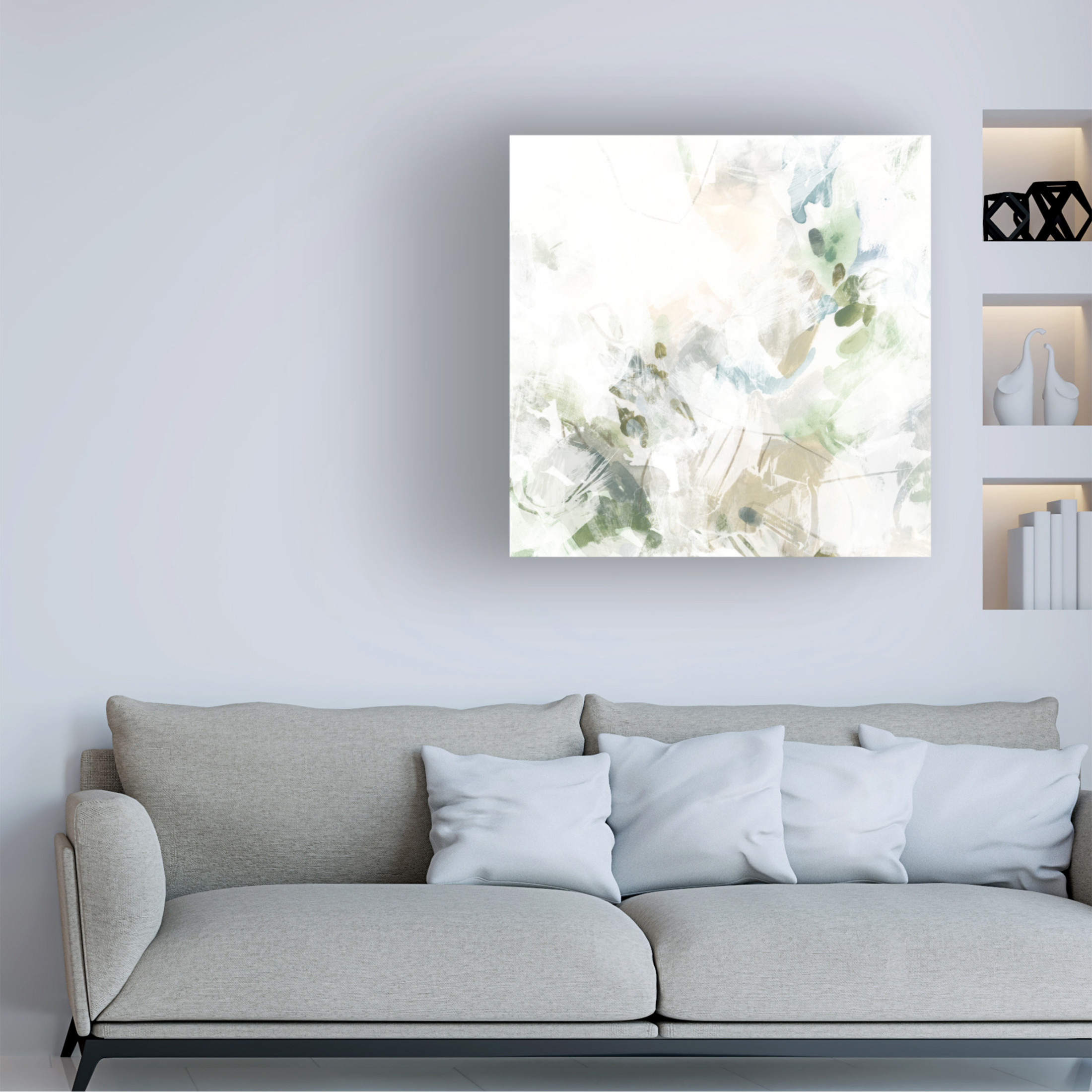 Trademark Fine Art June Erica Vess Green Granite I Canvas Wall Art
