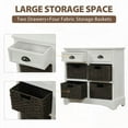 thumbnail image 2 of Exquisite Cabinet Featuring Acacia Wood & Rattan Baskets|No Assembly Needed|Max Storage Space, 2 of 17