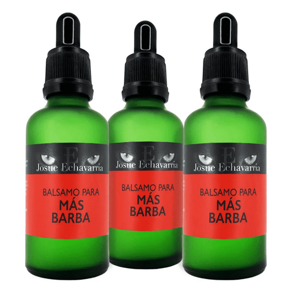 3 Frascos Locion Crecimiento Barba Josue Echavarria 150 Ml Fragancia Agradable, Original !