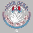 thumbnail image 2 of Men's WWE John Cena Never Give Up Logo  Graphic Tee Athletic Heather Small, 2 of 5