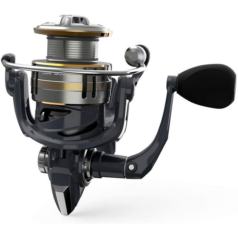 Cadence Lux Spinning Fishing Reels - Ultra Smooth Powerful Spinning Reel  with 9+1 Shielded BB, Carbon Fiber Frame, 36LBs Max Drag, 5.2:1-6.2:1 High  Speed Gear Ratio & Braid-Ready Spool (3000) 