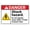Warning Sign 2, variant on Danger Shock Hazard High Voltage Sign - 8"x12" Warning Tin Sign for Home Kitchen Farm Garden Garage Wall Decor, Electrical Room, Power Box