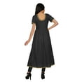 thumbnail image 4 of Moomaya Long Bollywood Designer Kurti WoMen's Solid Maxi Kurta Front Slit Tops, 4 of 6