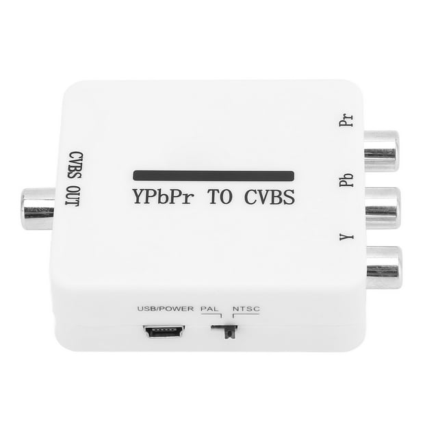 YPbPr To CVBS Adapter, Mini YPbPr To CVBS Converter Durable USB Powered Easy To Use Pb/Ps Signal ±350mV For Monitors