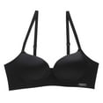 thumbnail image 1 of Wancir Bras for Women 2025 New Women's Solid Color Seamless Underwear without Steel Rims Detachable Chest Sagging Wave Pattern Bra, 1 of 4