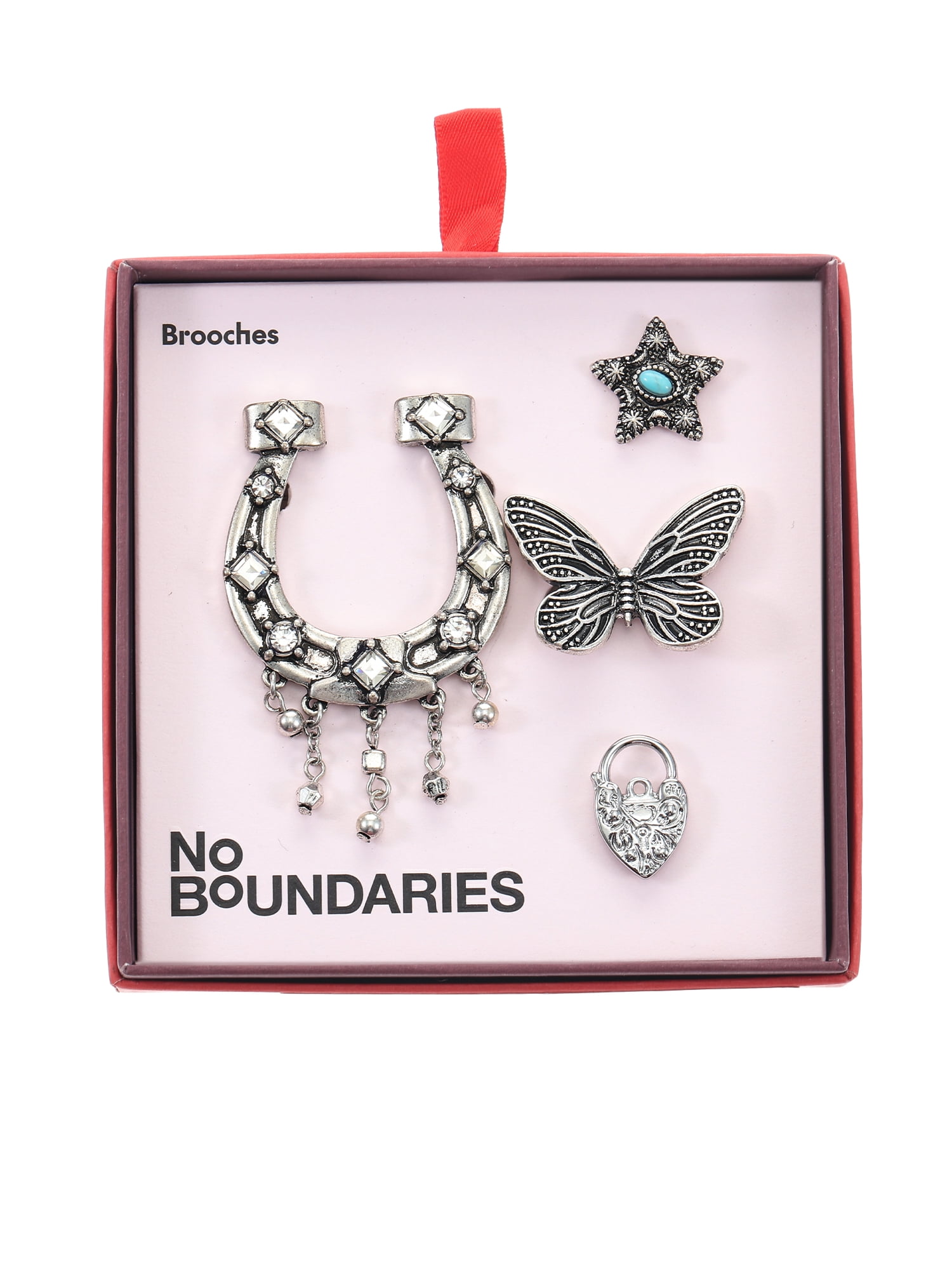 No Boundaries Holiday Gifting Horshoe Brooch Set