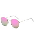 thumbnail image 2 of Trend Sunglasses Metal Frame HD Lenses Reflective Design Universal Fit Eye Protection Outdoors Shades Everyday, 2 of 2