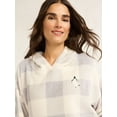 thumbnail image 5 of Joyspun Women's Plush Pajama Set, 2-piece, Size XS to 3X, 5 of 5