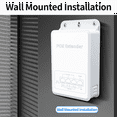 thumbnail image 4 of 4 Port POE Extender 100M Outdoor Rainproof Network POE Repeater IP30 VLAN 44-57V 30W for POE Camera Wireless AP,1 * POE Extender,Gray-White, 4 of 8