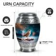 thumbnail image 2 of Yatskia Sparrow at Winter Decorative Large Funeral Urns for Human Ashes Adult Brother and Sister, Little Keepsake Urn for Ashes Adult Women, (Monar 10 Inch and 3 Inch), 2 of 8