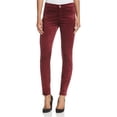 thumbnail image 1 of 7 For All ManKind Jeans Skinny Fit en Velours pour Femmes, Rouge, 32 Régulier, 1 of 1