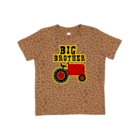 

Inktastic Red Tractor Big Brother Gift Toddler Boy Girl T-Shirt
