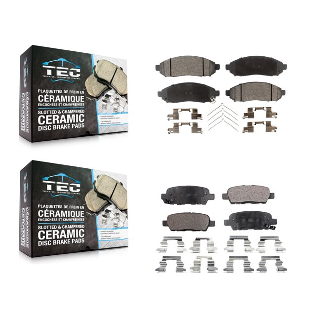 TEC Front Rear Ceramic Brake Pads Kit for Car Nissan LEAF KTC-100064