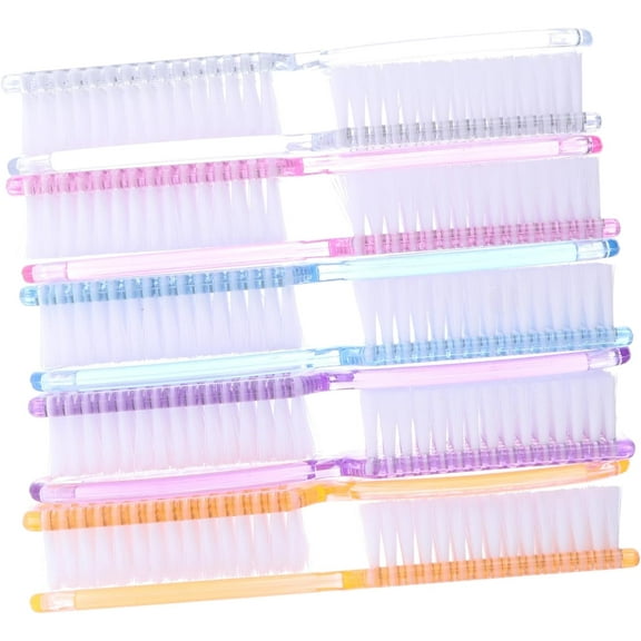 20 pcs long handle nail brush makeup supplies pink brush pedicure supplies esthetician supplies fingernail scrub cleaning brushes Fingernail Brush Handle cosmetic tool blush brush