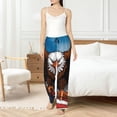 thumbnail image 4 of Balery Cartoon Bald Eagle USA Pantalones de pijama para mujer, pijamas ultraligeros, pantalones de estar por casa-Small, 4 of 6