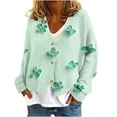 thumbnail image 2 of Puntoco Chaqueta Informal Con Botones Y Estampado De Moda Para Mujer, 2 of 5