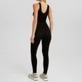 thumbnail image 4 of SRZYMJ Women's Plus Size Sleeveless V Neck Bodysuit Jumpsuit Activewear Slim Fit Sports Outfit for Stylish Comfort, 4 of 4