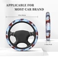 thumbnail image 4 of Bingfone Red And White Bird Couple Steering Wheel Cover - Universal 15 Inches Car Steering Wheel Covers Grip Auto Internal Accessories, 4 of 6