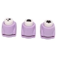 thumbnail image 2 of Craft Hole Punch Shapes Set, Small Portable 3Pcs Plastic Zinc Alloy Improve Ability DIY Paper Punch Set  For Artwork, 2 of 8