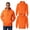 Safety Orange Pack 2, variant on High Visibility Safety Hoodie Sweatshirt Winter Hi Vis Reflective Pocket Sweatshirt (Safety Green-Orange Pack 4, XL)