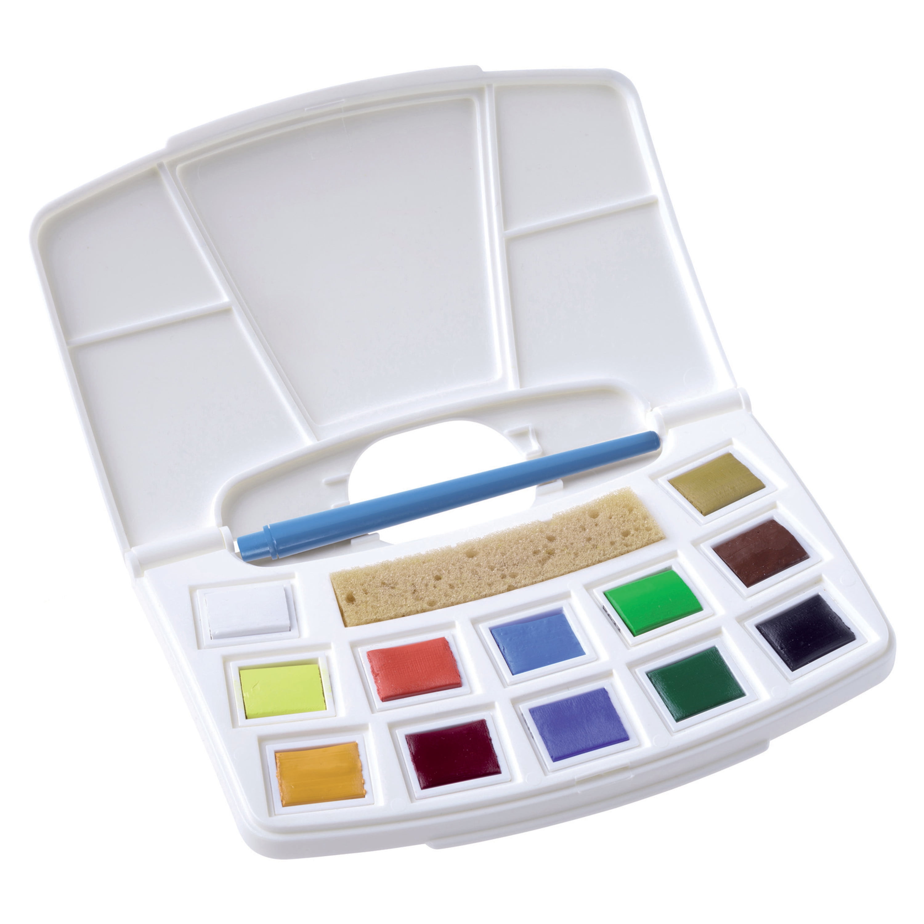 Talens Art Creation Watercolor Pocketbox Set, 12-Half Pans - Walmart.com