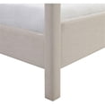 thumbnail image 2 of Bowery Hill Contemporary Beige Linen Textured Fabric Upholstered Queen Bed, 2 of 11