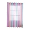 thumbnail image 3 of Cortina de Hilo Transparente Macarena para Ventana Violeta Verde Rosa, 3 of 8