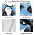 thumbnail image 4 of luoweisi Men's Beach Shorts Quick Dry Swim Trunks with Mesh Lining Cartoon Cow L, 4 of 5