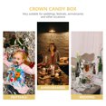 thumbnail image 4 of Miangastore 24pcs Delicate Crown Shaped Wedding Candy Boxes Candy Packaging Cases (Golden), 4 of 8