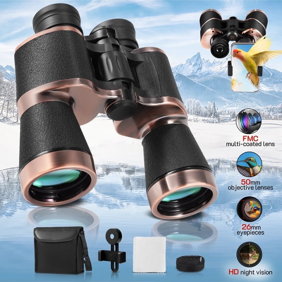 FancyBant 20X50 Binoculars for Adults,kids,BAK 4 Prism FMC Lens, HD High Powered Binoculars for Bird Watching,Hunting,Outdoor Sport and Travel
