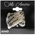 thumbnail image 2 of Mi Amore Eagle Crystal Sized-Ring Gold-Tone & Black Size 8.00, 2 of 2