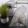 thumbnail image 2 of SAFAVIEH Jasper Neal Abstract Overdyed Runner Rug, Ivory/Black, 2' x 9', 2 of 8
