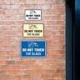 thumbnail image 3 of Signs ByLITA Classic Framed Do Not Touch The Glass Sign (Brushed Silver) - Large, 3 of 7