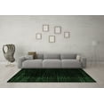 thumbnail image 3 of Ahgly Company Indoor Square Abstract Emerald Green Modern Area Rugs, 4' Square, 3 of 4