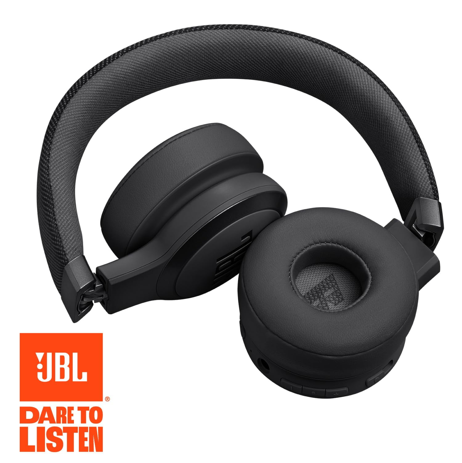Open Box JBL JBLLIVE670NCBLKAM Wireless On-Ear Headphones with True Adaptive Noise Cancelling - Black