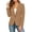 10# Khaki, variant on Women's Blazer Business Casual Lightweight Suit - Long Sleeve Slim Fit Work Office Jacket with Pockets Hot Pink M