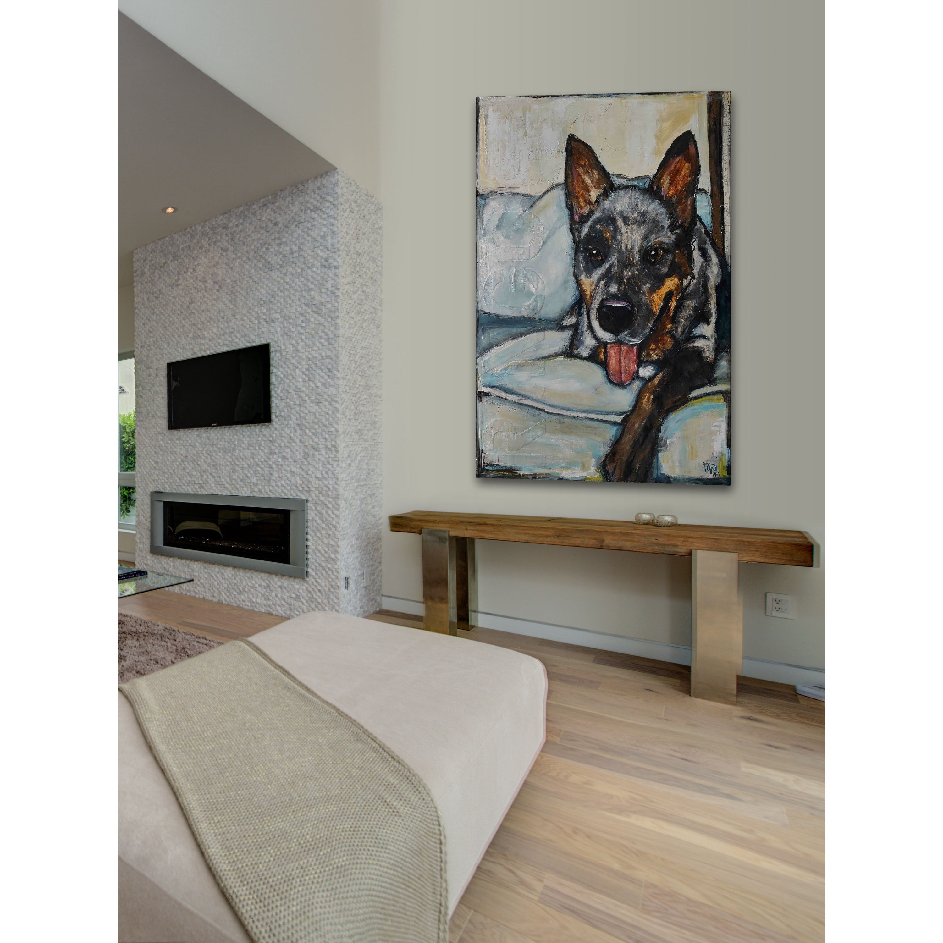 Marmont Hill "Unconditional Friend" by Tori Campisi Painting Print on Canvas
