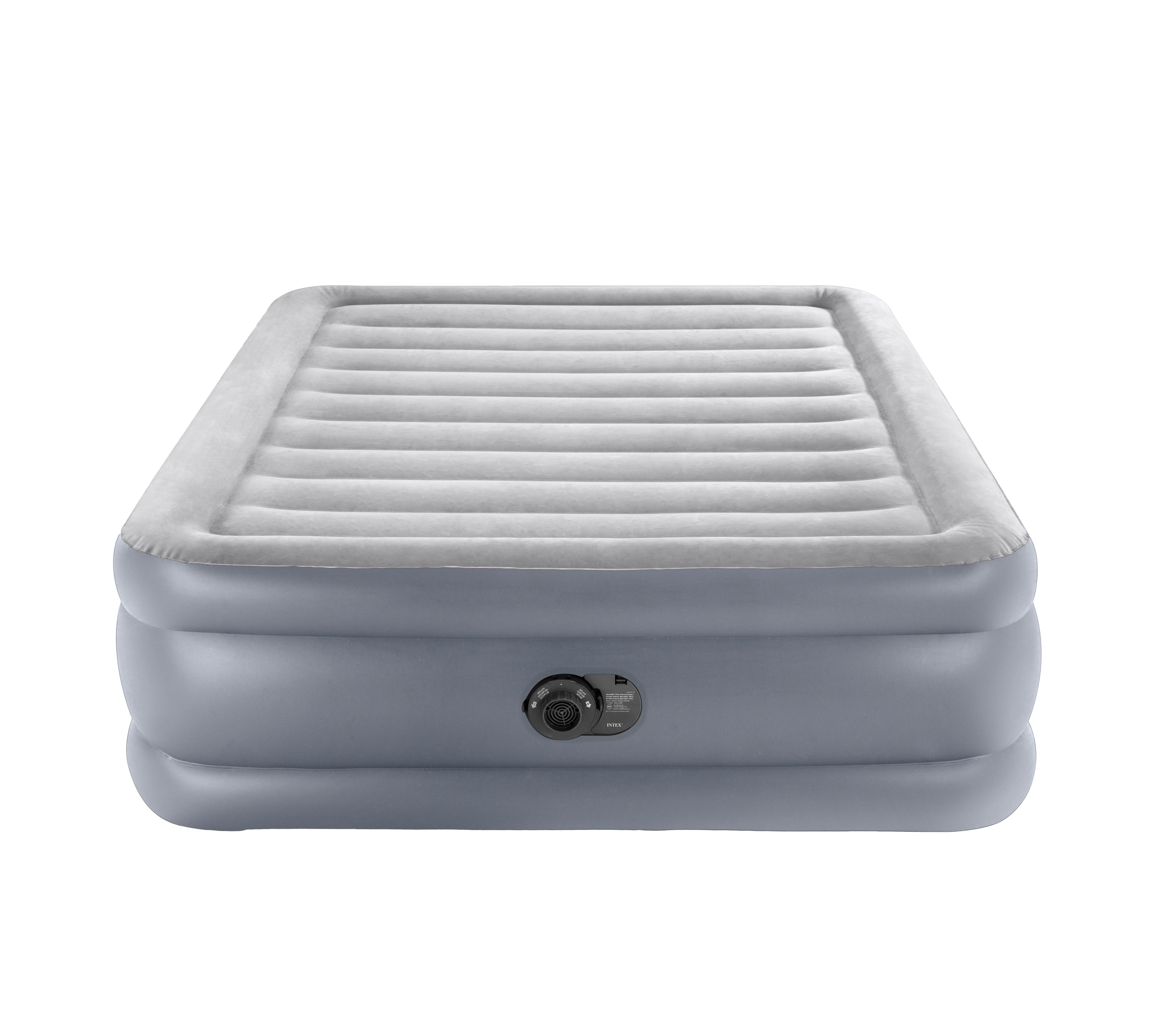 Intex 20" Dura-Beam Deluxe Raised Air Bed Mattress with Internal Pump - Queen - image 3 of 14