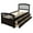 Espresso, variant on Bellemave Full House Platform Bed with Storage Drawers & Shelves, Wooden House Platform Bed with LED Lights, Headboard & Footboard, Safety Guardrails, Natural